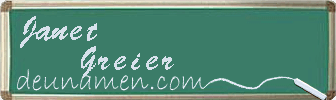 Janet Greier Visitenkarte